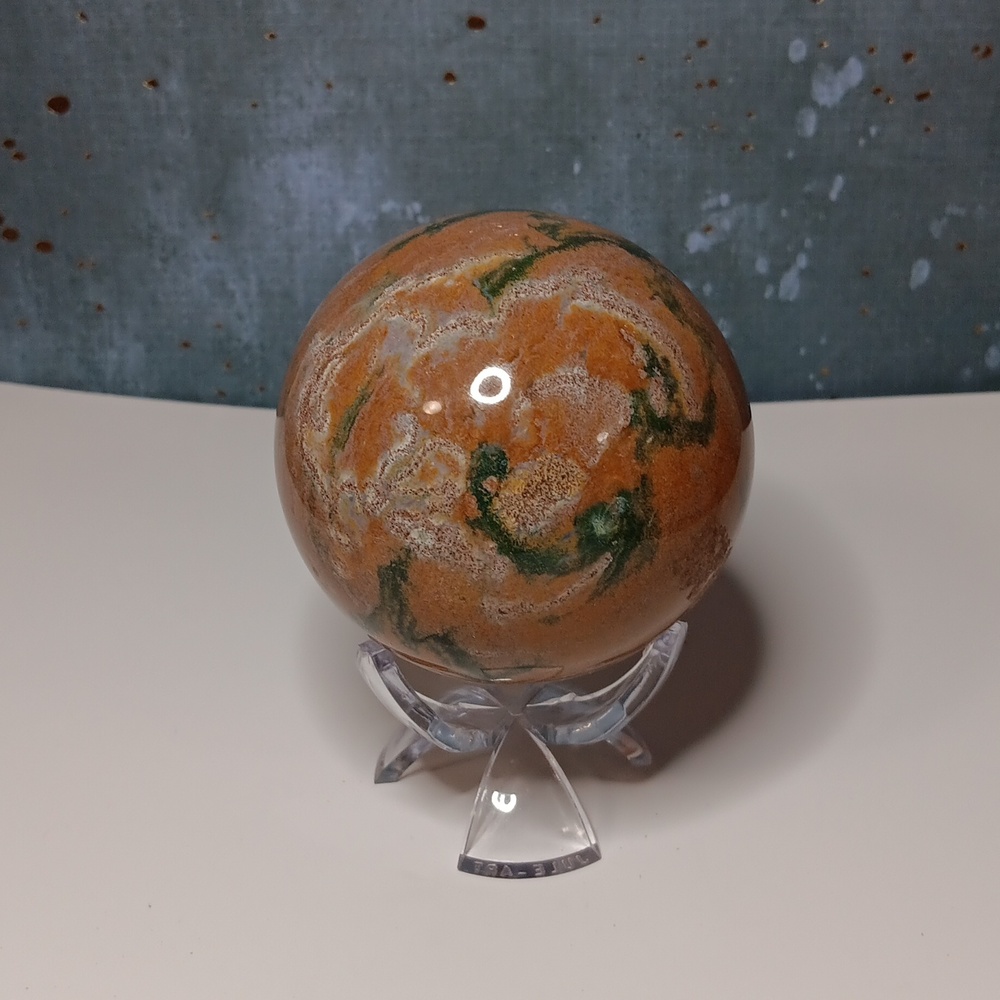 FINAL PRICE! Unique Ocean Jasper Sphere